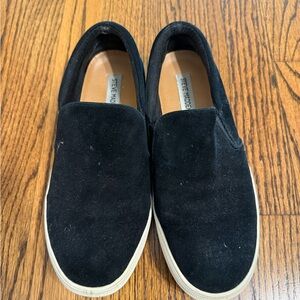 Steve Madden Black Suede Slip-On Sneakers